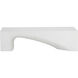 Soma White Outdoor Bench